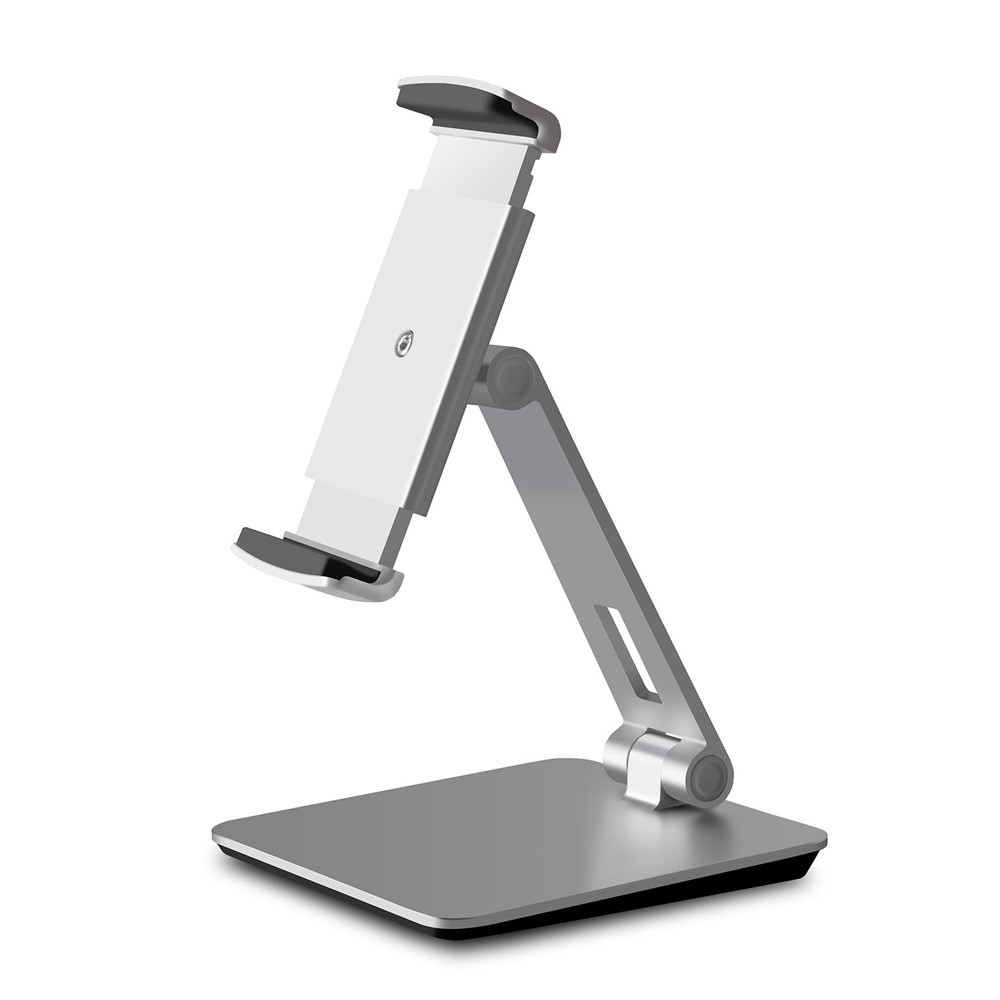 Foldable Rotary Aluminium Alloy Desktop Holder Stand for Smartphone Tablet - Grey-3