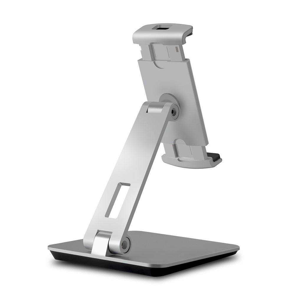 Foldable Rotary Aluminium Alloy Desktop Holder Stand for Smartphone Tablet - Grey-4