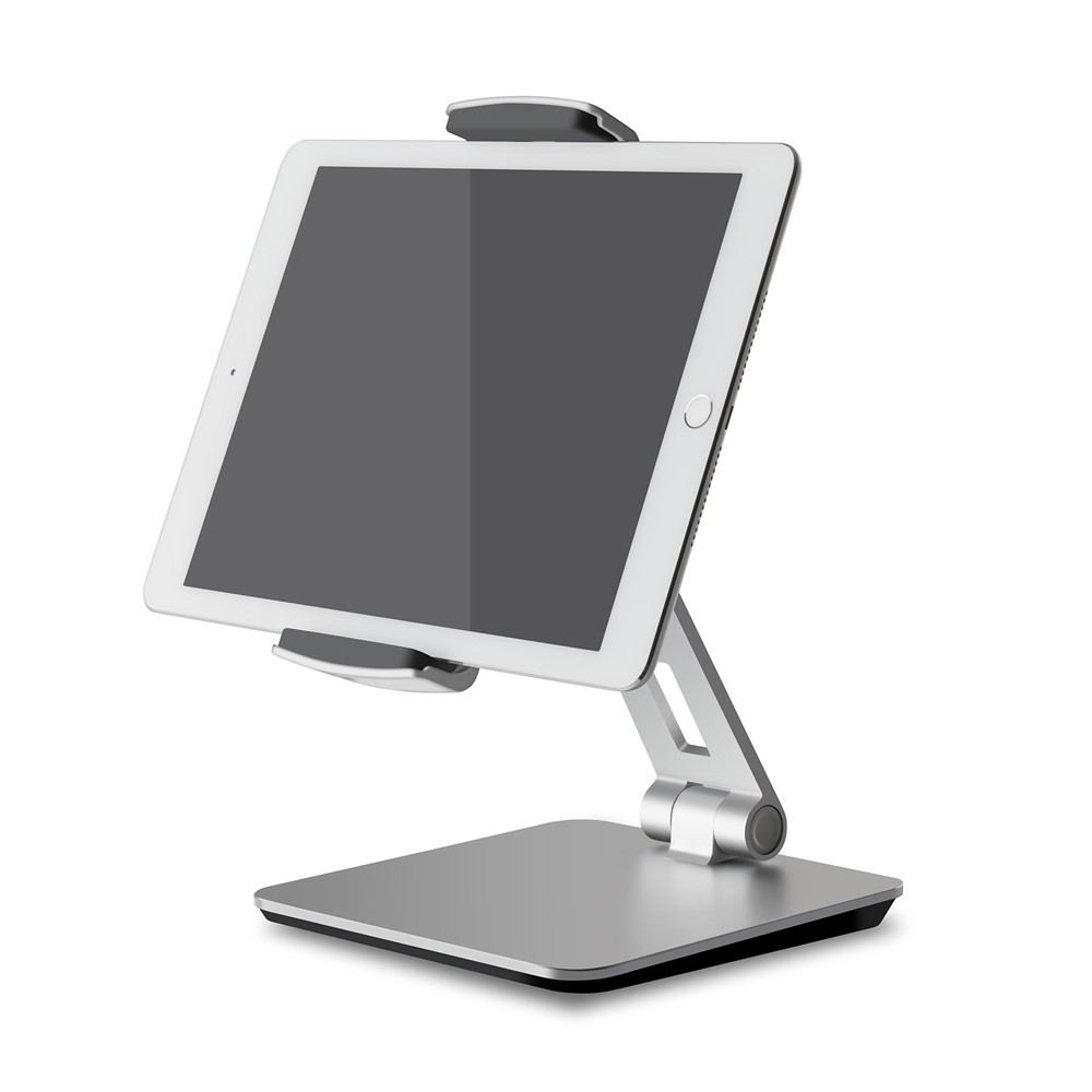 Foldable Rotary Aluminium Alloy Desktop Holder Stand for Smartphone Tablet - Grey-7
