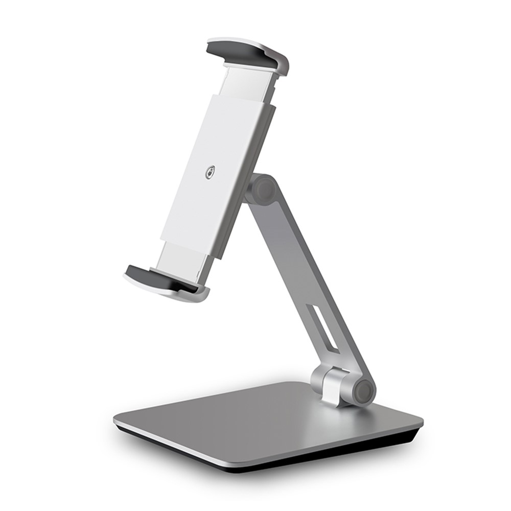 Foldable Rotary Aluminium Alloy Desktop Holder Stand for Smartphone Tablet - Grey-9