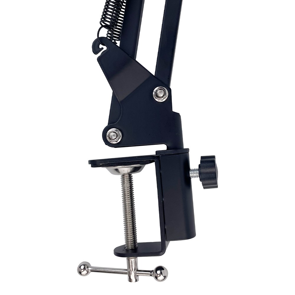Rodd NB-35 Rundfunkstudio Mikrofon Mic Ständer Metall Boom Scissor Suspension Armhalterung - Schwarz-10