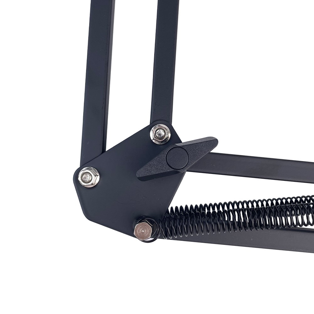 Rodd NB-35 Rundfunkstudio Mikrofon Mic Ständer Metall Boom Scissor Suspension Armhalterung - Schwarz-11
