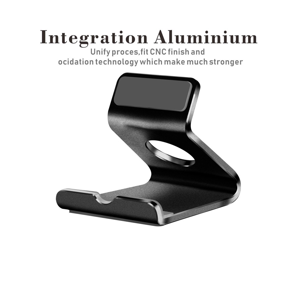 Portable Aluminum Alloy Desktop Phone Holder 7 Inch Tablet Stand - Black-4