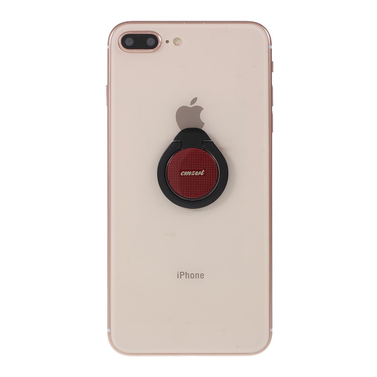 Ultra-thin Mobile Phone Ring Grip Stand Holder - Red-1