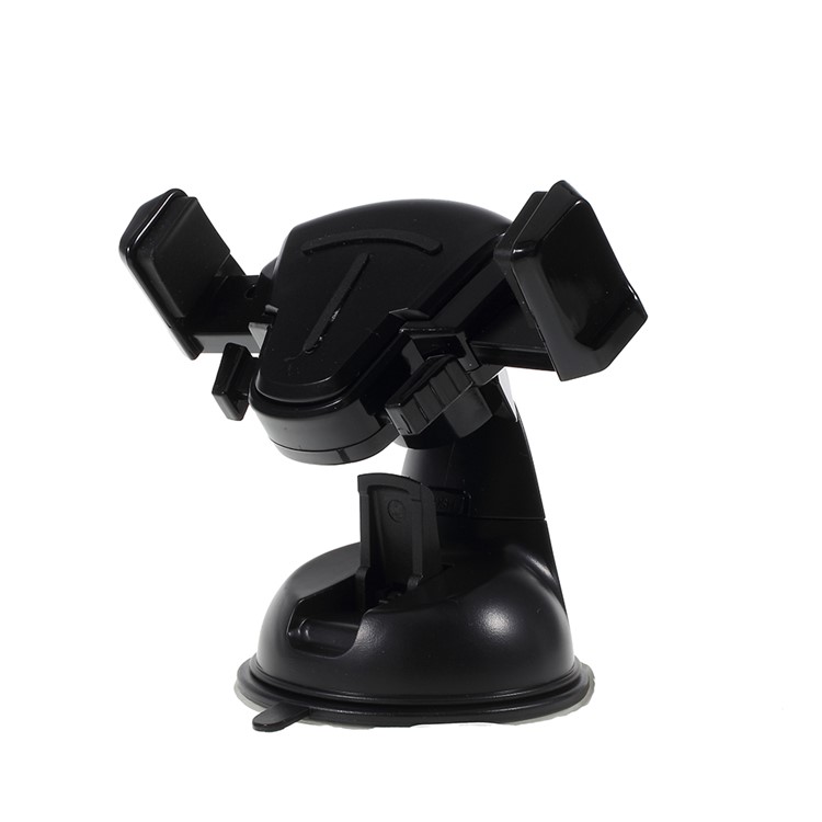 XWJ-A062 360 Degree Rotating Solicone Sucker Mobile Phone Holder Car Bracket - Black-1