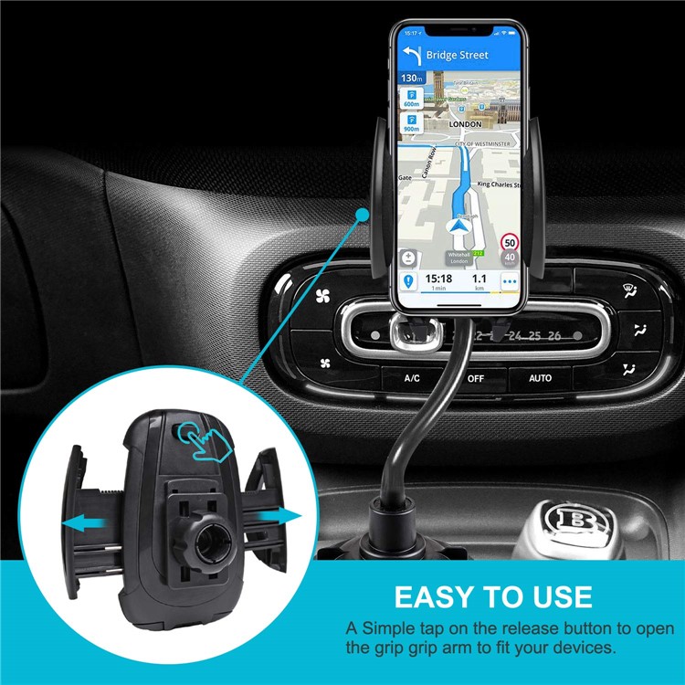 360 degrees Rotation Adjustable Cup Holder Phone Bracket with Long Neck Removable Bracket-6