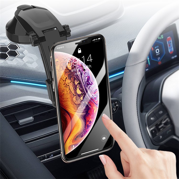 DP-PHS260 Adjustable Gravity Strong Magnetic Windshield Car Phone Mount Holder Long Arm Car Mount-6