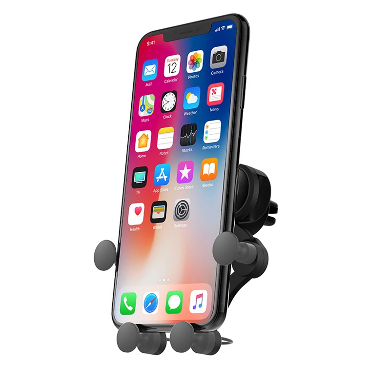 HOCO CA51 Air Outlet Gravity Car Holder For Phone in Car Air Vent Clip Mount Stand-4