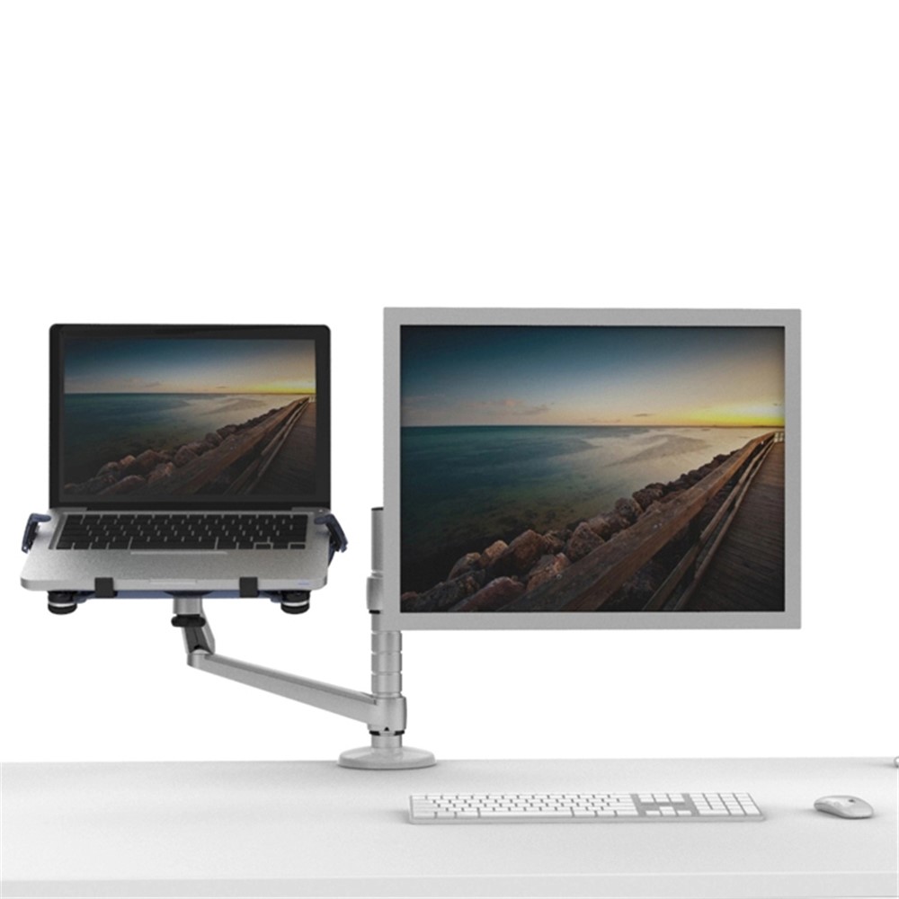 Monitor UPERGO E Montagem Para Laptop Com Suporte Para Monitor De Braço De 17-32 Polegadas E Suporte Para Laptop De 10-17 Polegadas-3