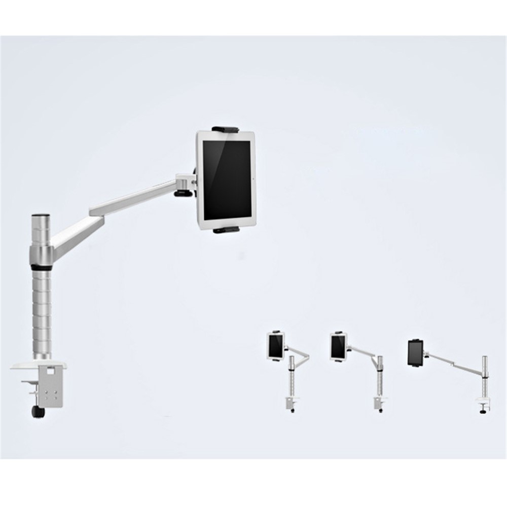 UPERGO OA-1S Soporte Para Computadora Portátil / Tableta De Doble Uso Soporte Giratorio Ajustable En Altura Para Computadora Portátil De 10-15 Pulgadas Tableta De 9-10 Pulgadas - Plata-8