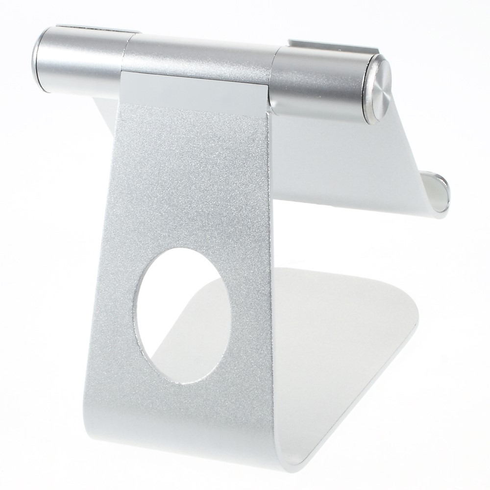 Adjustable Aluminum Alloy Desktop Stand Holder for iPad iPhone Tablet PC - Silver Color-3