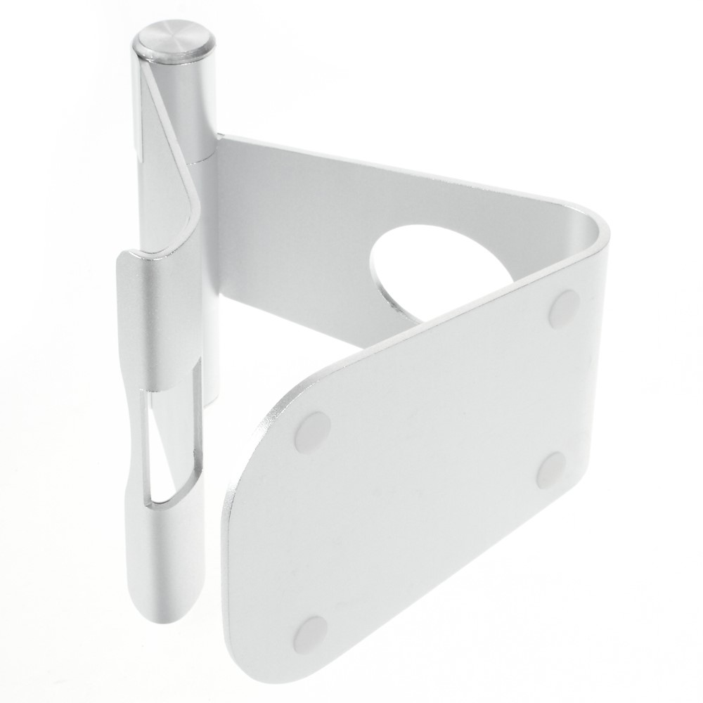 Adjustable Aluminum Alloy Desktop Stand Holder for iPad iPhone Tablet PC - Silver Color-4