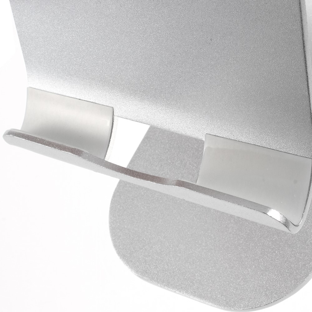 Adjustable Aluminum Alloy Desktop Stand Holder for iPad iPhone Tablet PC - Silver Color-5