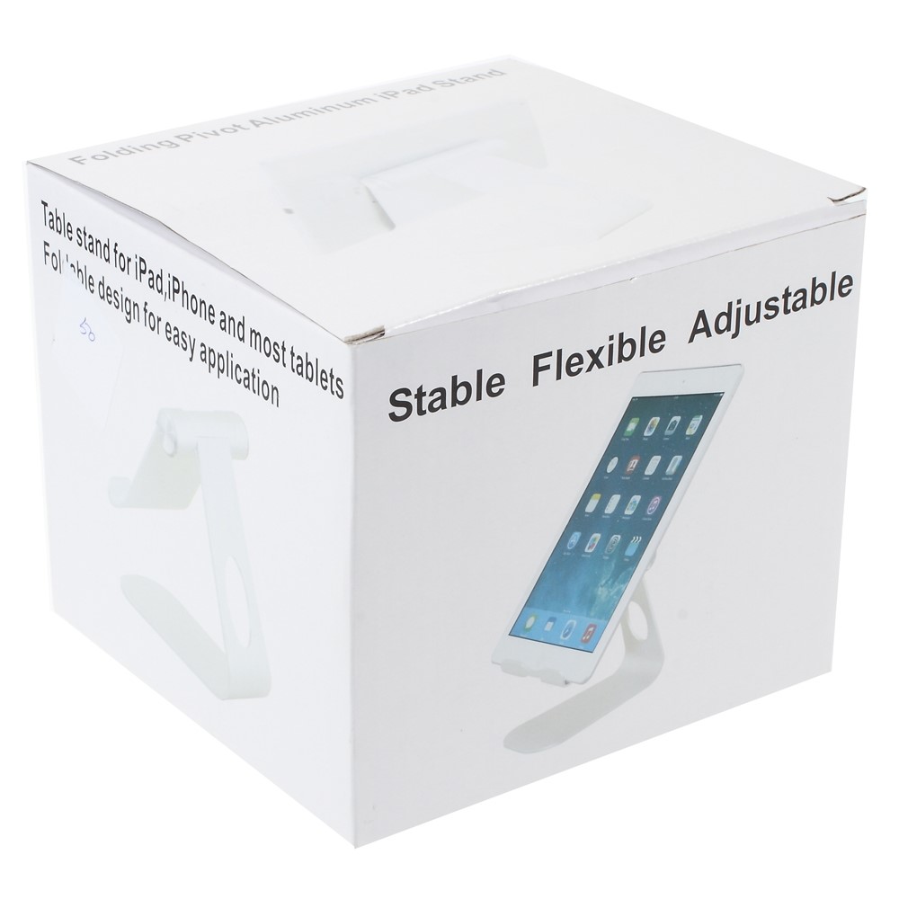 Adjustable Aluminum Alloy Desktop Stand Holder for iPad iPhone Tablet PC - Silver Color-8
