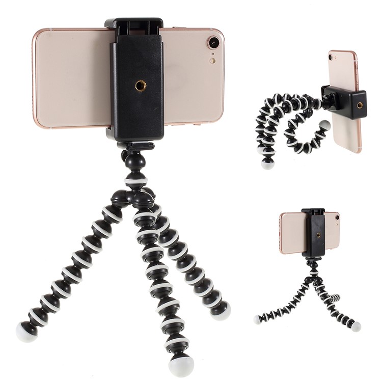 Octopus Stativ Octopus Bracket 360 Grad Rotation Mini Universal Handy Halter Stand Anti-crack Telefon Stativ Stand Für Live Streaming Vlogging Video