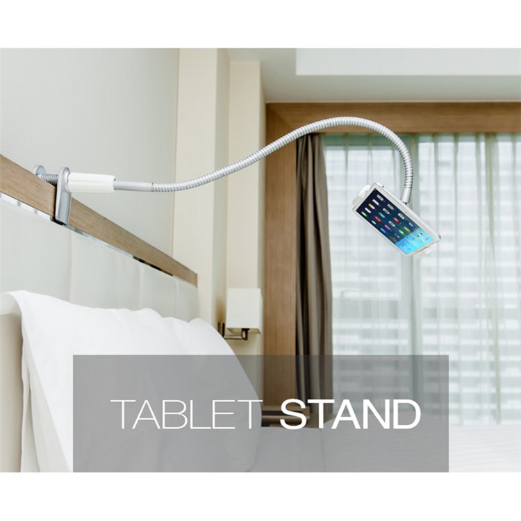 UPERGO LP-7S Aluminum Alloy Long Flexible Arm Tablet Stand Desktop Clamp Screen 360 Rotation Tablets Holder-5