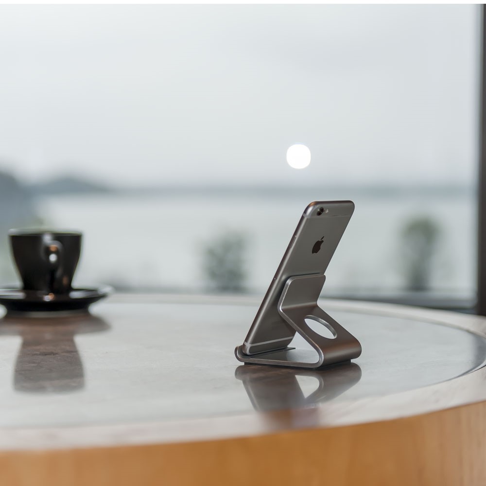 UPERGO AP-4D Aluminium Alloy Tablet PC Phone Stand Anti-Slippery Mobile Phone Holder - Silver-10