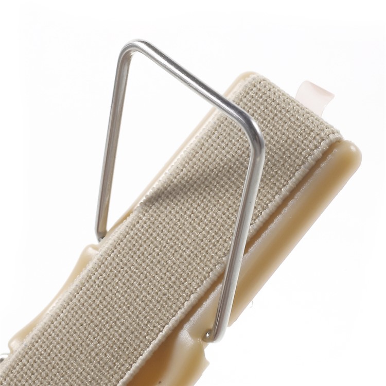 Elastic Band Finger Grip Phone Holder with Stand for Mobile Phones Tablets - Champagne-4