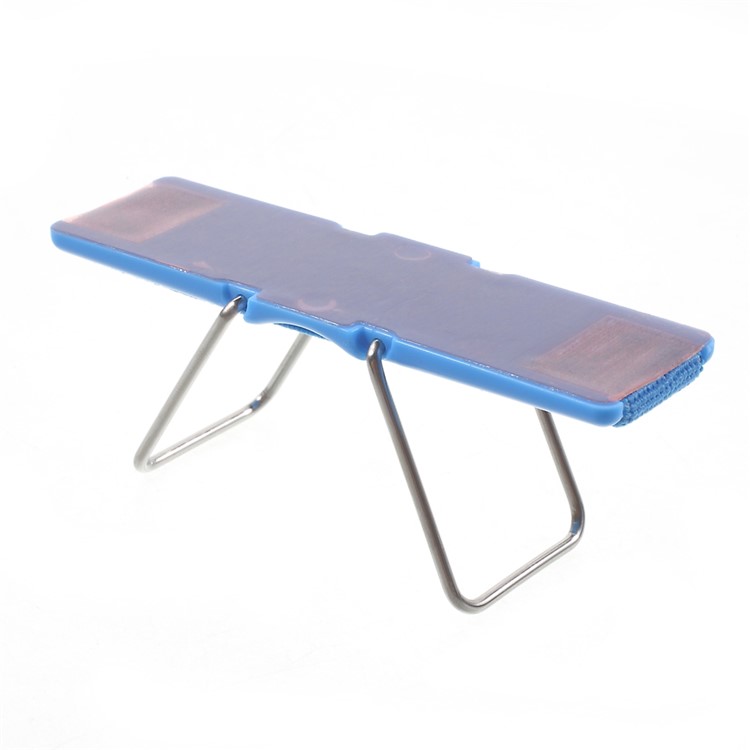Elastic Band Finger Grip Phone Holder with Stand for Mobile Phones Tablets - Blue-3