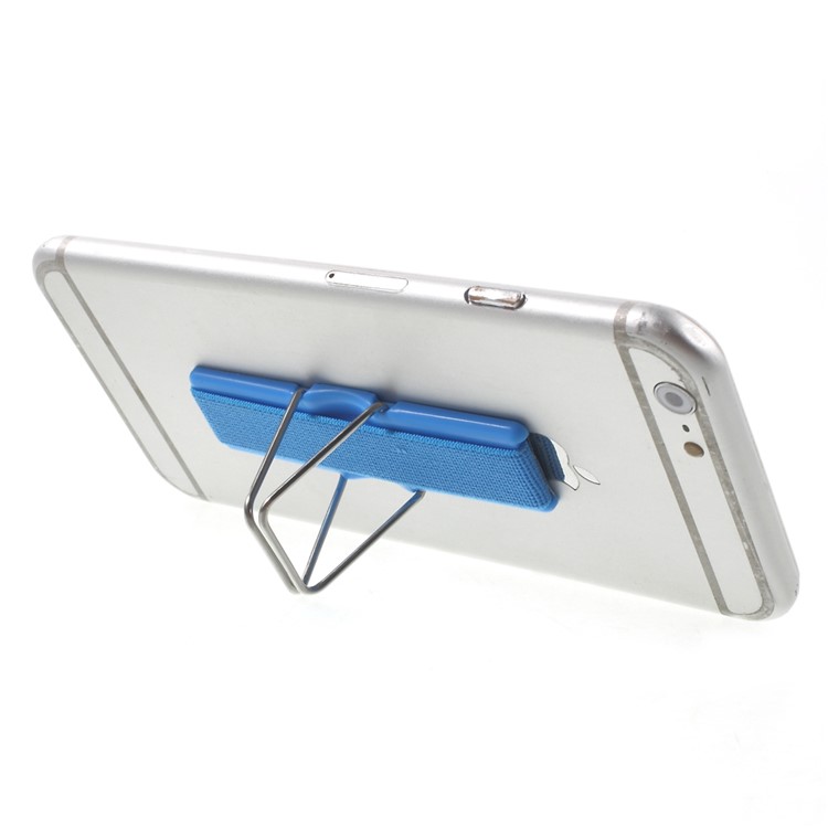 Porta Del Telefono Con Impugnatura a Fascia Elastica Con Stand Per Tablet Per Telefoni Cellulari - Blu-4