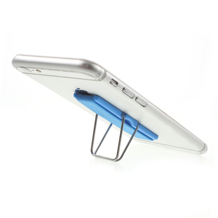 Elastic Band Finger Grip Phone Holder with Stand for Mobile Phones Tablets - Blue-5