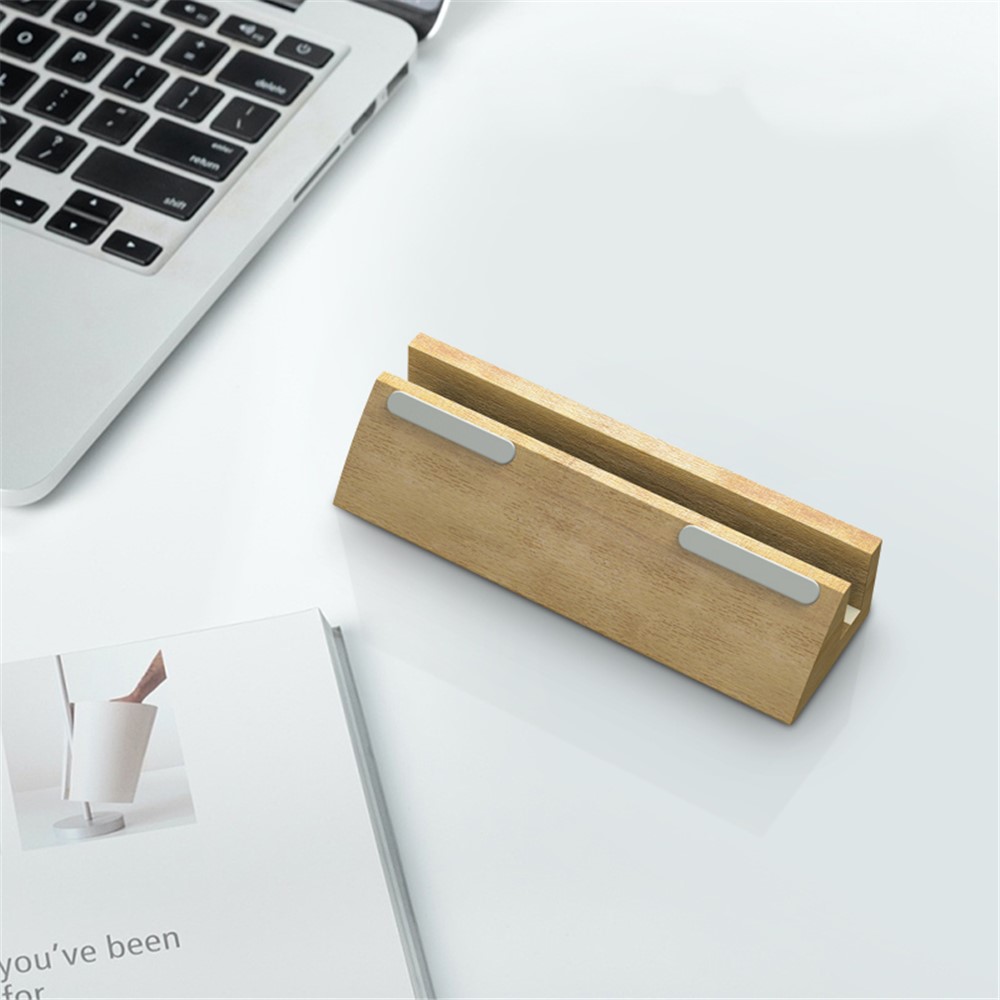 DIROSE Wooden Desktop Mount Stand for Notebook/Macbook-11