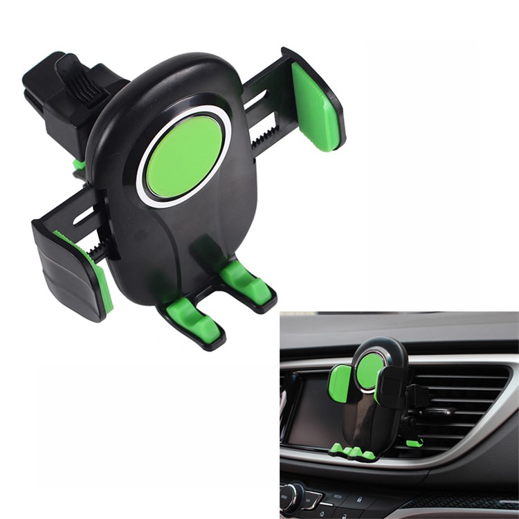 Universal Car Air Outlet Phone Holder Mount Auto Lock Bracket Stand for 4.7-6.5 inch -  Green-1