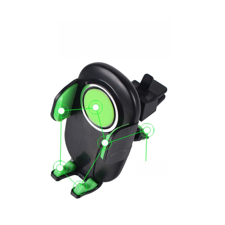 Universal Car Air Outlet Phone Holder Mount Auto Lock Bracket Stand for 4.7-6.5 inch - Green-3