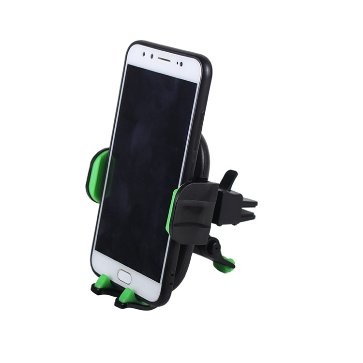 Universal Car Air Outlet Phone Holder Mount Auto Lock Bracket Stand for 4.7-6.5 inch - Green-6