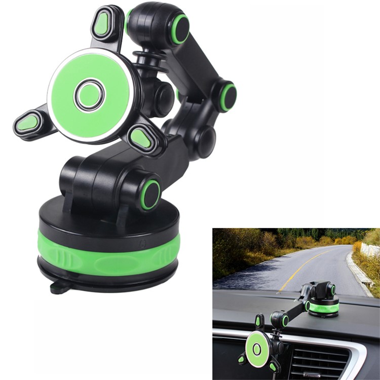 Universal Car Magnet Mobile Phone Holder Mount Rotatable Stand Bracket - Green-1