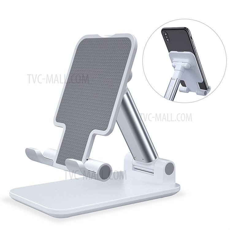 ESSAGER Universal Phone Holder Desktop Stand for Smartphones and Tablets - White