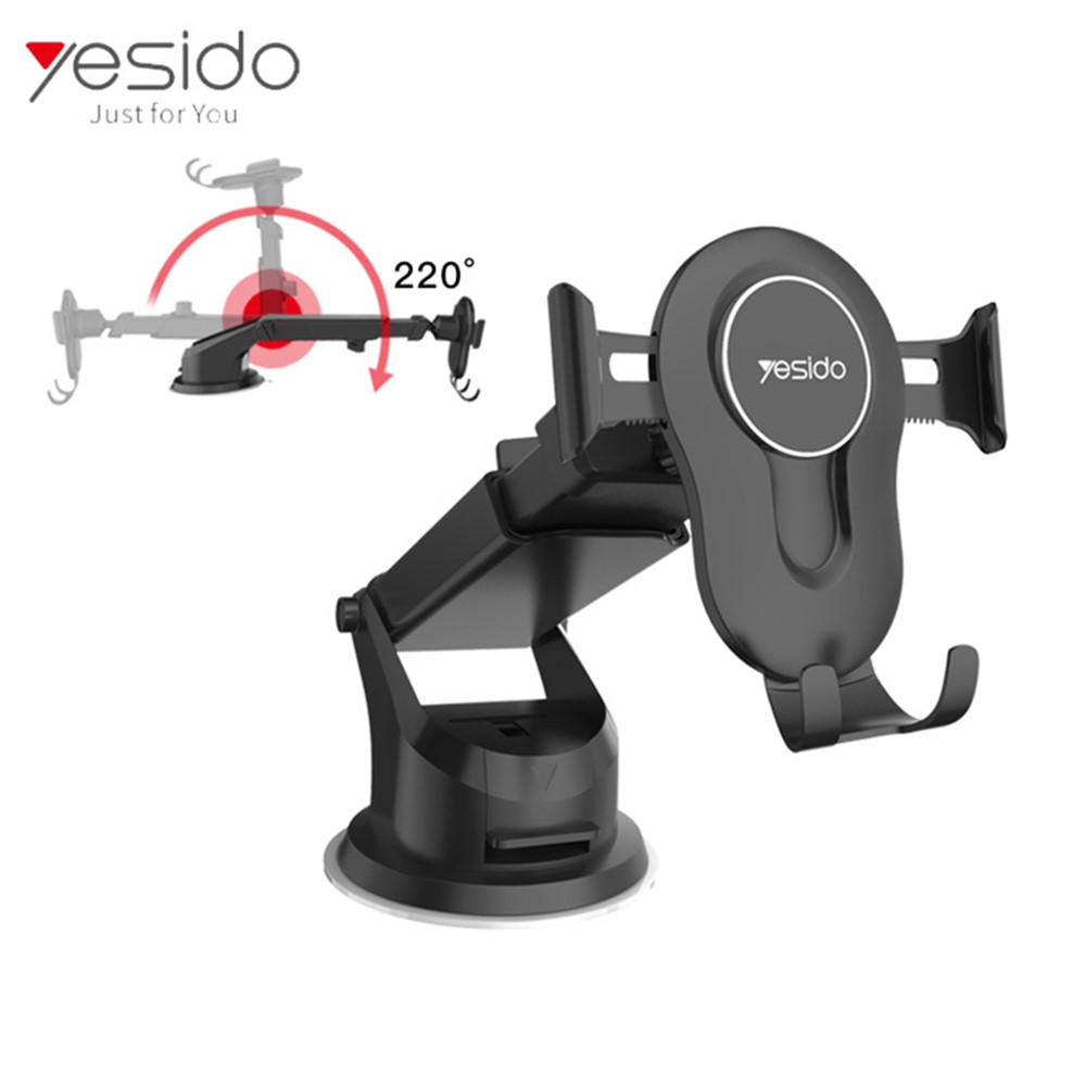 YESIDO C44 Universal Dashboard Car Phone Holder Bracket Mount for 3.5-6 inches Phones-10