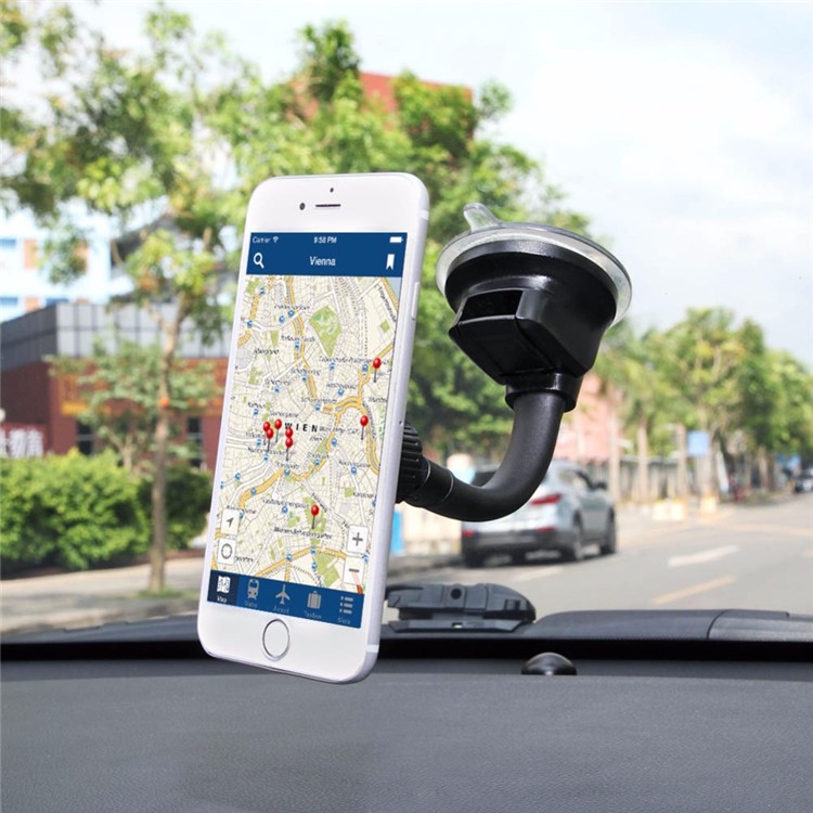 UN-21 Car Suction Cup Windshield Magnetic Phone Holder Bracket Stand-5