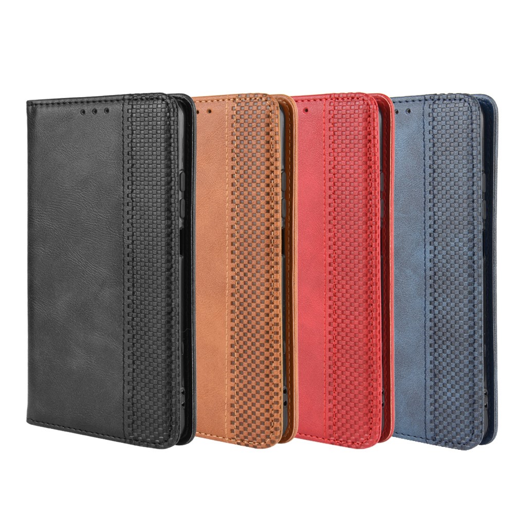 Vintage Style Wallet Leather Stand Case for ZTE Axon 10 Pro/Axon 10 Pro 5G/A2020 Pro - Black-9