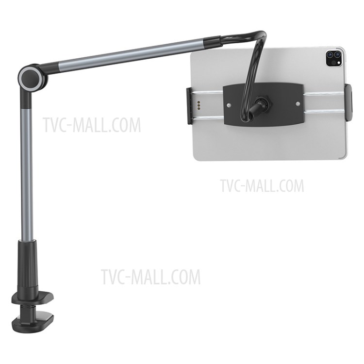 BASEUS Flexible Lazy Bracket Clamp Long Arms Mount Holder for 4.7-12.9 inches Smartphone and Tablet - Dark Grey-10