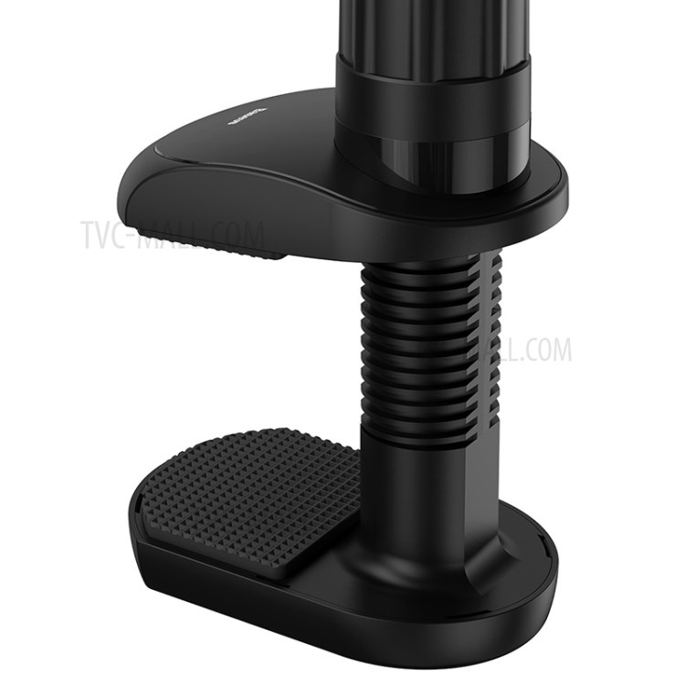 BASEUS Flexible Lazy Bracket Clamp Long Arms Mount Holder for 4.7-12.9 inches Smartphone and Tablet - Dark Grey-12