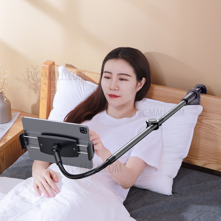 BASEUS Flexible Lazy Bracket Clamp Long Arms Mount Holder for 4.7-12.9 inches Smartphone and Tablet - Dark Grey-17