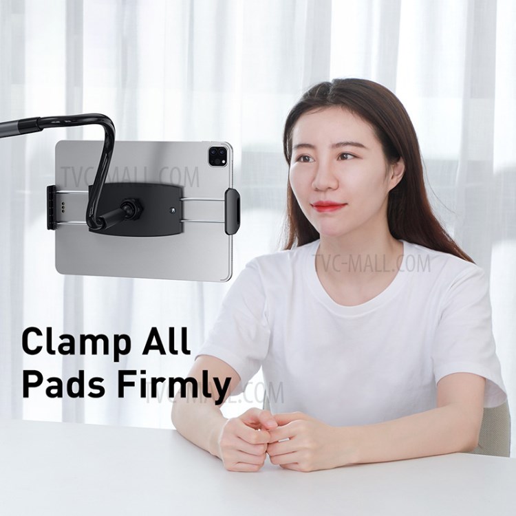 BASEUS Flexible Lazy Bracket Clamp Long Arms Mount Holder for 4.7-12.9 inches Smartphone and Tablet - Dark Grey-8