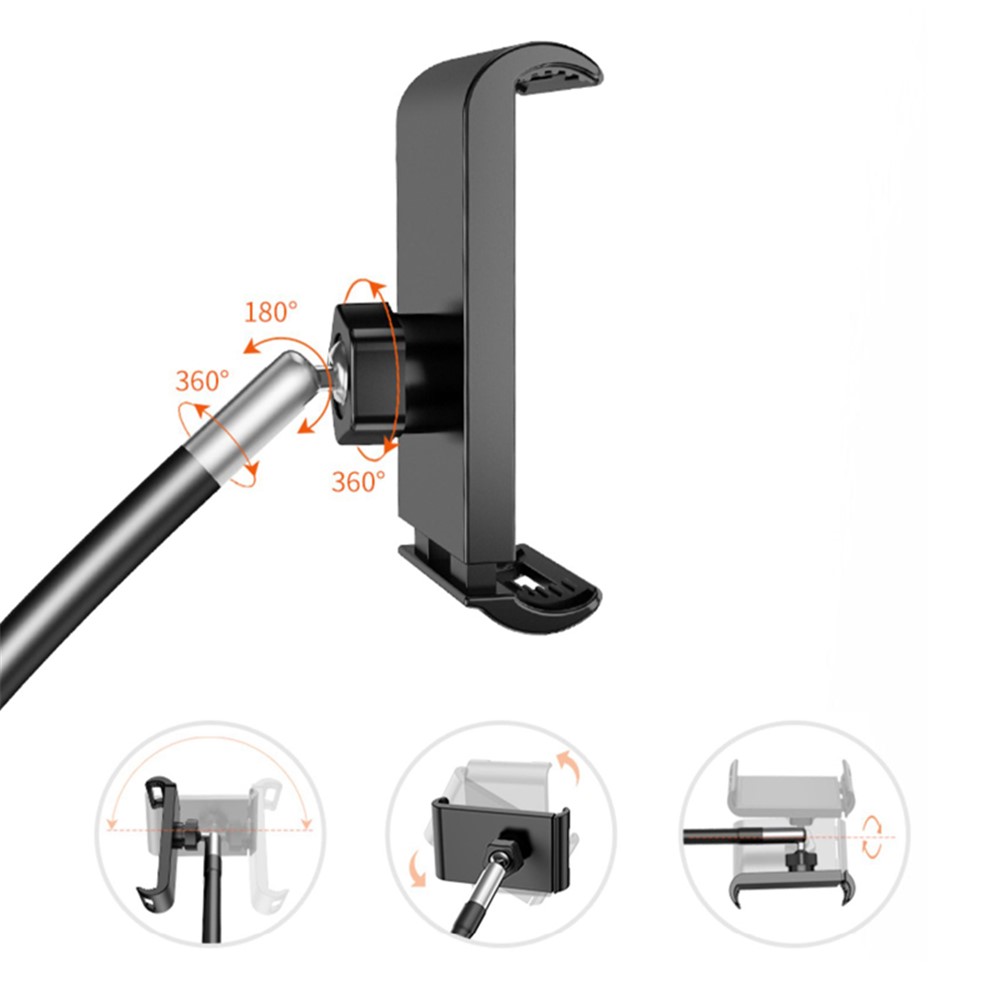 BX-51 360° Rotatable Tablet Mobile Phone Floor Stand Flexible Lazy Phone Bracket-2