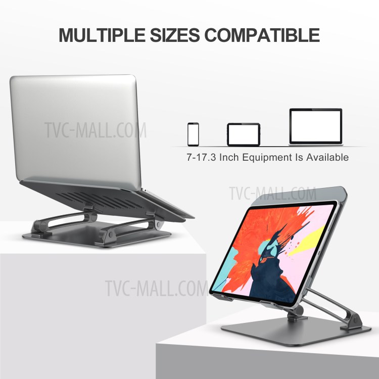 Support De Réglage Multi-angle NB001 Tablette Portable Universel Bureau - Noir-3