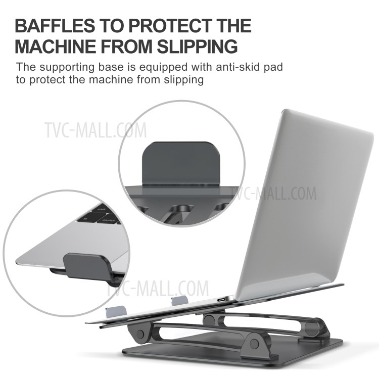 Support De Réglage Multi-angle NB001 Tablette Portable Universel Bureau - Noir-5