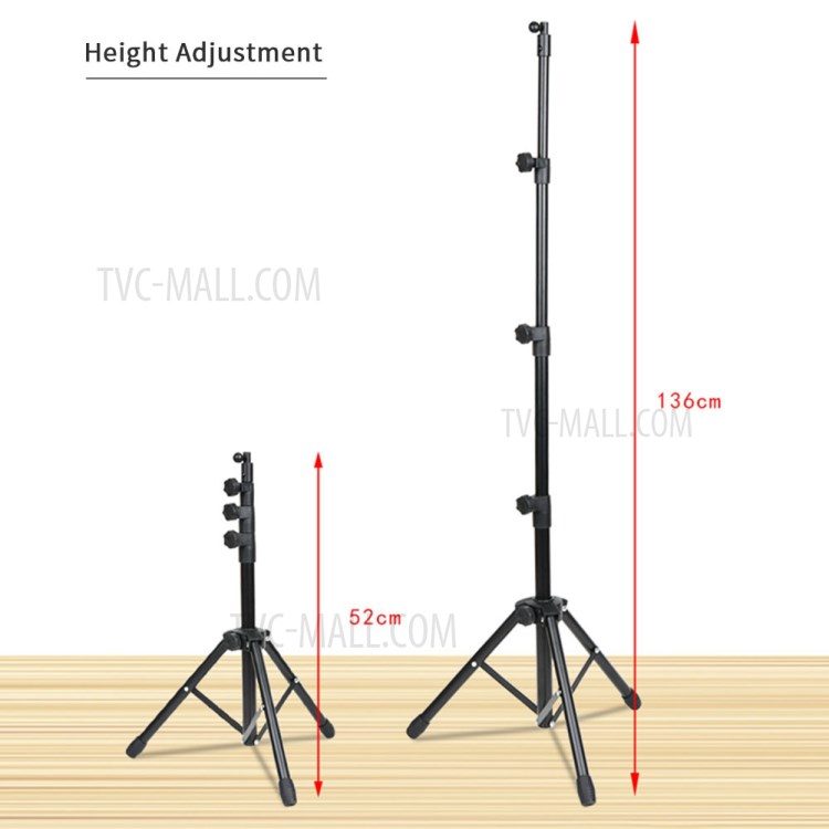 Retractable Adjustable Live Broadcast Mobile Phone Tablet Selfie Stick Tripod-8