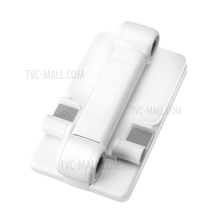XD05 Foldable Desktop Stand Height and Angle Adjustable Bracket for under 11-inch Phone Tablet - White-2
