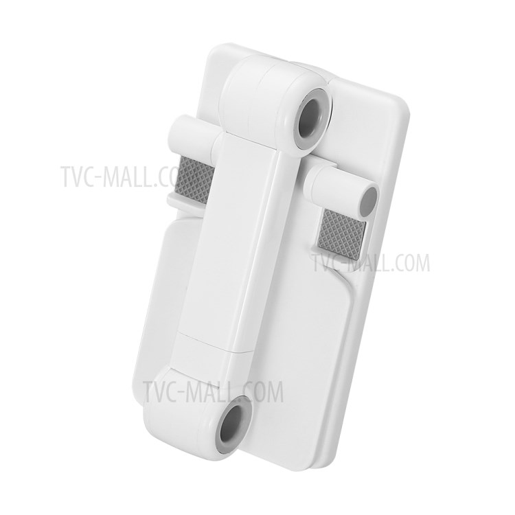 XD05 Foldable Desktop Stand Height and Angle Adjustable Bracket for under 11-inch Phone Tablet - White-3
