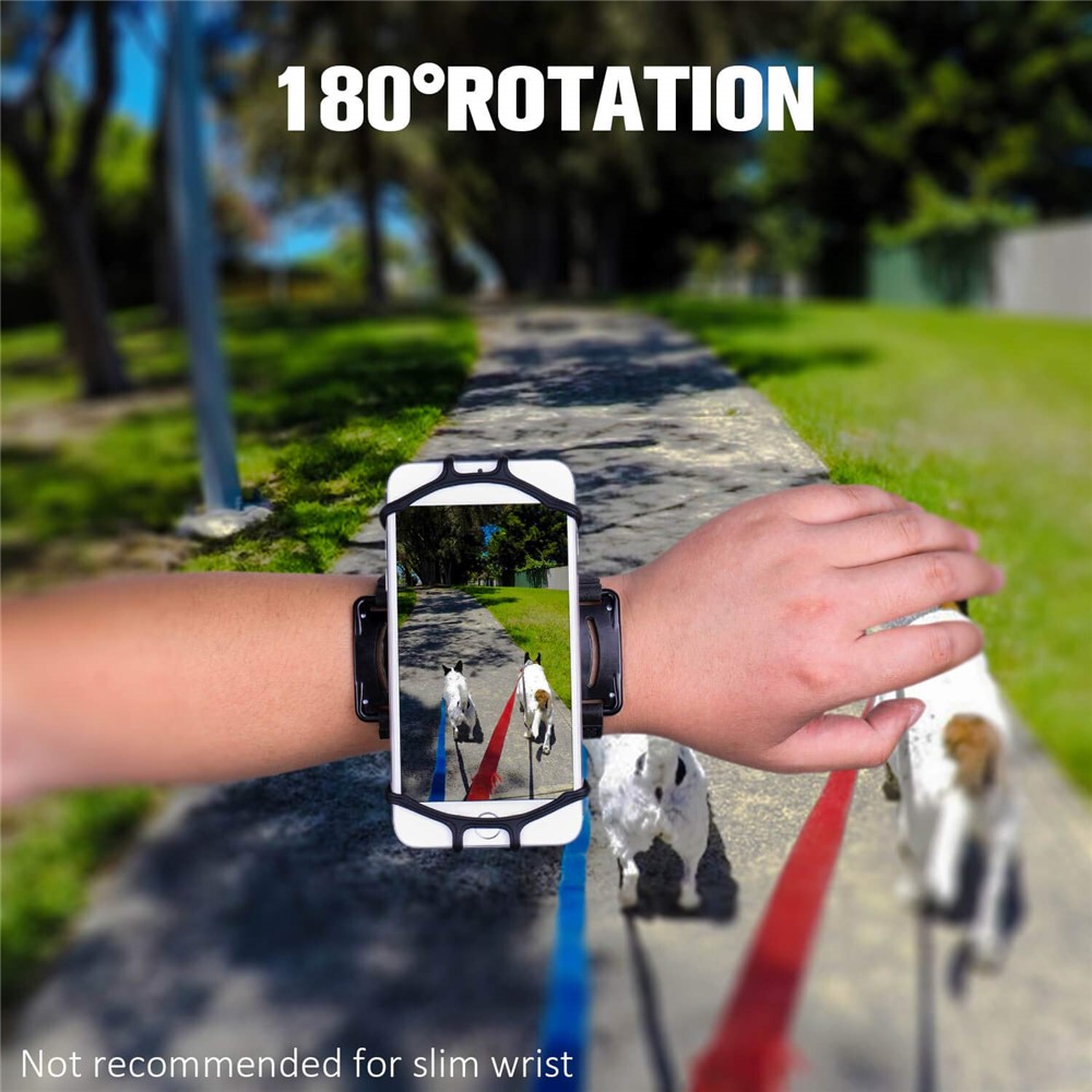 Detachable Rotatable Sports Wristband Phone Holder for Hiking Biking Walking Gym-6