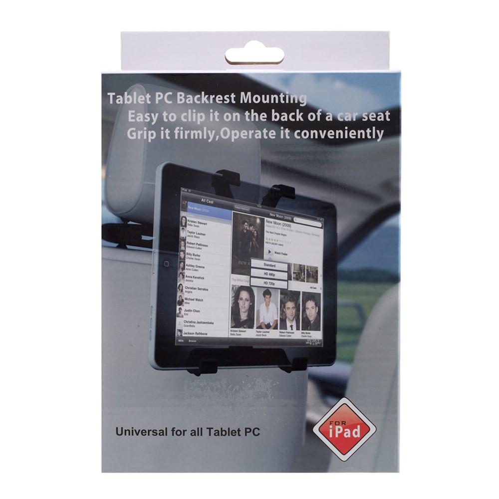 Car Back Seat 360° Rotating Adjustable Tablet Stand Bracket Car Seat Headrest Tablet Holder Mount-13