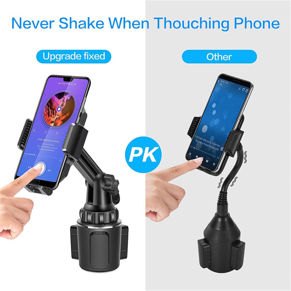 Universal Adjustable Car Cup Mount Phone Holder with Extra Long Neck for Cell Phone-3