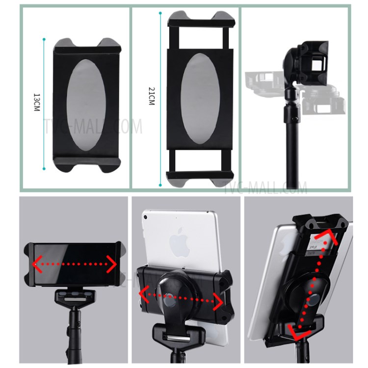 JYX-LP018 Retractable Adjustable Phone Tablet Tripod Stand for Selfie Live Broadcast-3