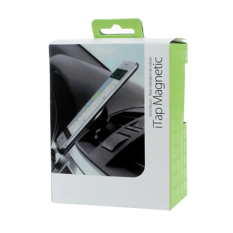 Magnetic Air Vent Car Mount Holder for iPhone 6/6 Plus Samsung Galaxy S6/S6 edge Etc - Red-10