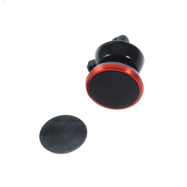 Magnetic Air Vent Car Mount Holder for iPhone 6/6 Plus Samsung Galaxy S6/S6 edge Etc - Red-5